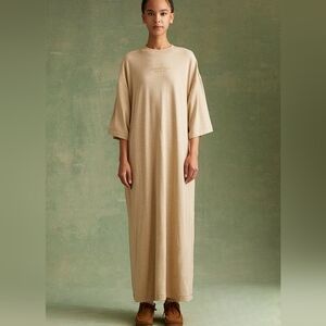 Oversized Pocketed Maxi T Shirt dress